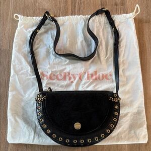 See by Chloe Black Leather Crossbody Bag